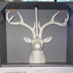 Threshold Cream Stag Head Wall Hook